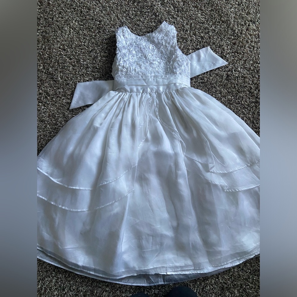 Girl’s white dress- size 12